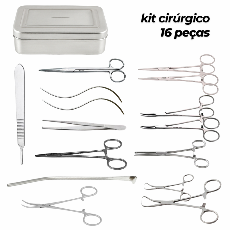 Kit Cirúrgico c/ 16 itens - Dr. Pedro Calazans